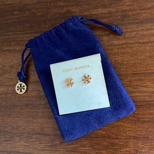 Tory Burch Logo Kira Stud Earrings
